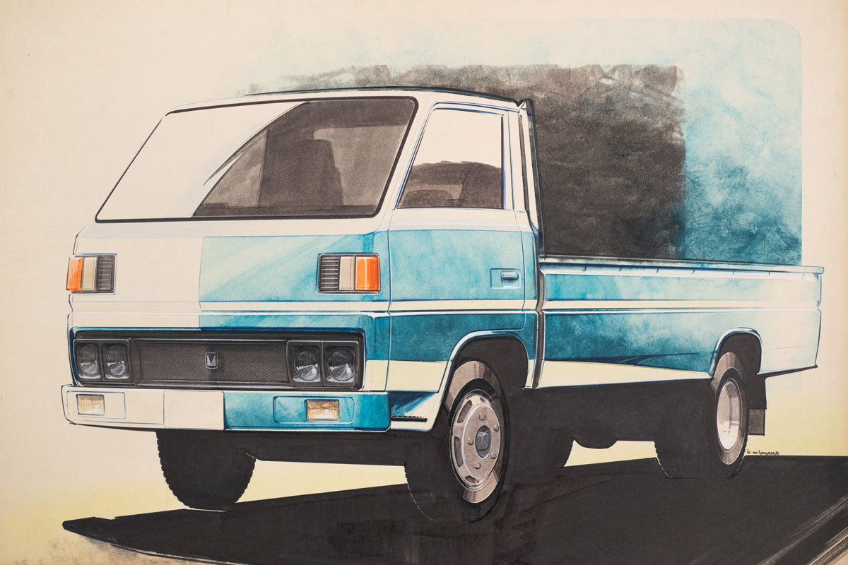 トラック　スケッチ画