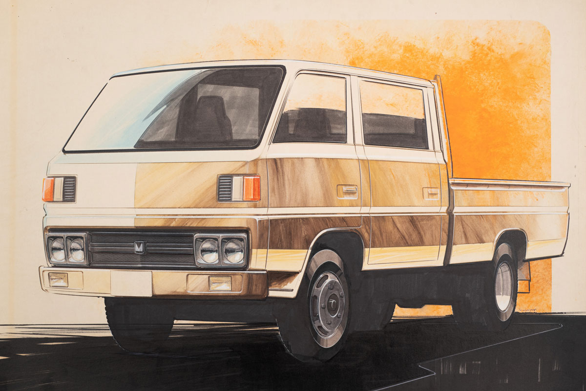 トラック　スケッチ画