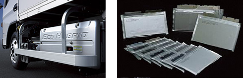 小型、軽量な高性能ラミネートタイプリチウムイオン電池イメージ