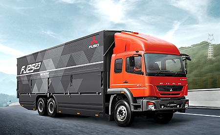FUSO 「FJ」 2523R 6x2 長尺カーゴ、ウィングボデー仕様