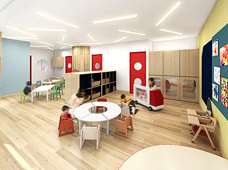 保育施設「FUSO KINDERGARTEN」イメージ図