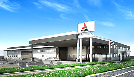 新設した東海ふそう「飛島サービスセンター」